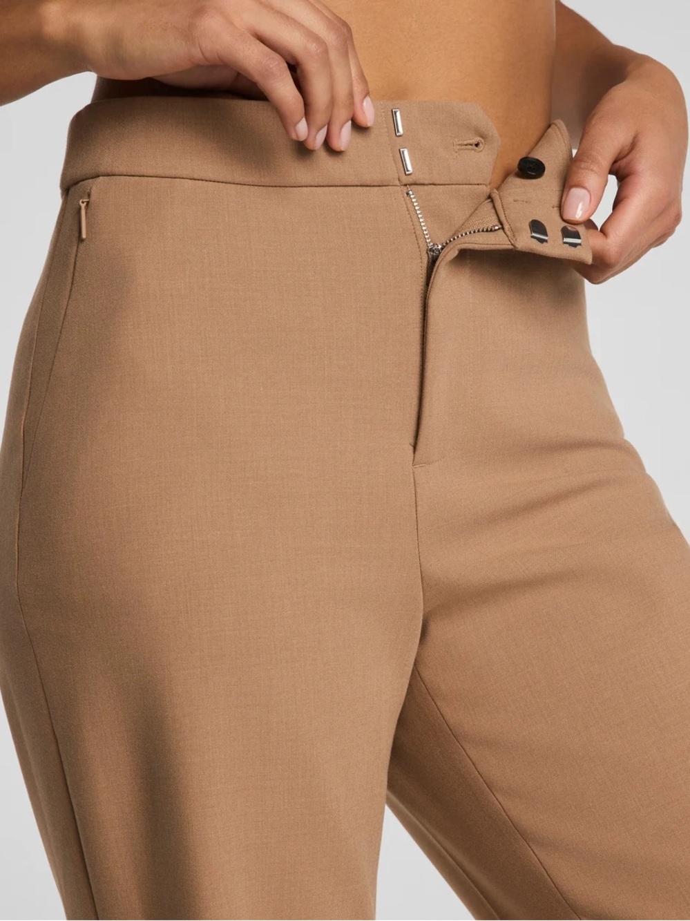 NEW Spanx Classic Wide-Leg Women's Pants in Camel - Picture 3 of 5